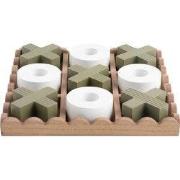 Ornament Tic Tac Toe - Groen - 18.5x18.5x5cm