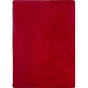JOY Effen Soft Rond Vloerkleed – 100% Polyester – Anti-Slip - Rood- 12...
