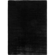 JOY Effen Soft Vloerkleed – 100% Polyester – Anti-Slip - Zwart- 120x16...