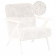 KISA - Fauteuil - Taupe - Kunstbont