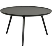 Daisy ronde houten salontafel zwart - Ø80 cm
