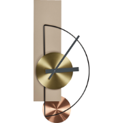 CEVINS - Wandklok - Beige - Staal