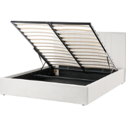 TARASCON - Tweepersoonsbed - Lichtbeige - 140 x 200 cm - Stof