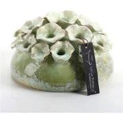 Villa Pottery  Groene Bloemen Tuitvaas Suus  - D18xH11