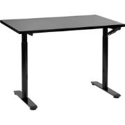 DESTINAS- Verstelbaar bureau - Zwart - 120 x 72 cm - Spaanplaat