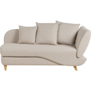 MERI II - Chaise longue - Beige - Rechterzijde - Fluweel