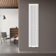 Badkamer radiator middenaansluiting 370x1600 mm wit met thermostatisch...