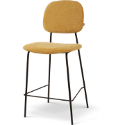 Jasmijn barkruk warm oker - zwart onderstel - 65 cm