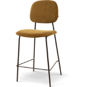 Jasmijn barkruk mosgroen - zwart onderstel - 65 cm