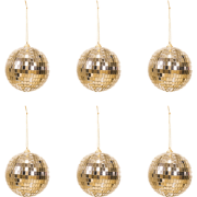 Christmas Decoration -  Christmas Hanger - Discoball - Foam - Set of 6...