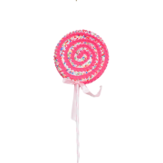 Christmas Decoration - Lolly Pop - Foam - Pink/Yellow - 10x29cm
