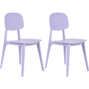 KATTAVIA - Tuinstoel set van 2 - Violet - Polypropyleen