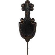 Clayre & Eef Wandhaak 12x4x38 cm Zwart Metaal