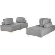 TIBRO - Modulaire sofa - Grijs - Polyester