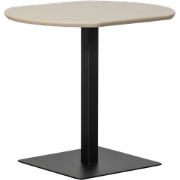 WOOOD Bistro Vierkante Buisvoet - Metaal - Zwart - 72x50x50