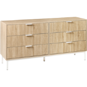 ROYALLA  - Ladekast met 6 lades - Lichtbruin - MDF