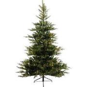 Grandis Fir kunstkerstboom groen met verlichting H240 cm D162 cm