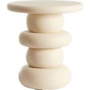 Side table Azalas - Wit - Ø40cm