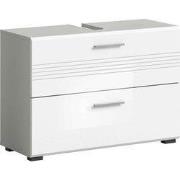 Copa wastafelonderkast wit hoogglans MDF TZ lichtgrijs NB