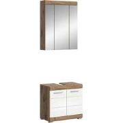 Badkamercombinatie (B/H/T 60x191x34 Cm) Wit Hoogglans Diepgetrokken En...