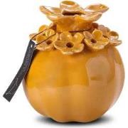 Villa Pottery  Geel Bloemenvaas Patricia - 16x16x17