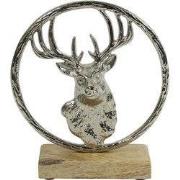 Ornament hertenhoofd Ate M zilver