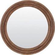 Light&living Spiegel Ø100x4 cm FLORION hout bruin