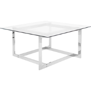 CRYSTAL  - Salontafel - Zilver - Glas