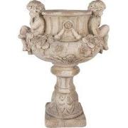 Clayre & Eef Bloempot 40x32x55 cm Beige Keramiek