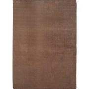 JOY Effen Soft Rond Vloerkleed – 100% Polyester – Anti-Slip - Bruin- 2...