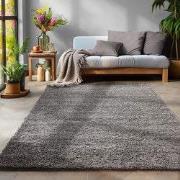 Tapijtenloods Basic Shaggy vloerkleed Grijs Hoogpolig- 240x340 CM