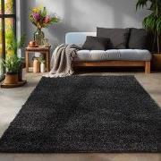 Tapijtenloods Basic Shaggy vloerkleed Antraciet Hoogpolig- 60x110 CM