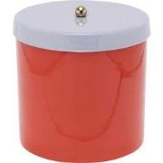 Present Time - Storage Jar Double Funky Retro - bright red w. soft pur...