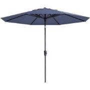 Madison Paros 2 luxe stokparasol - 300 cm. - Safier Blue