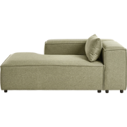 BRANDE - Chaise longue - Lichtgroen - Rechtszijdig - Polyester
