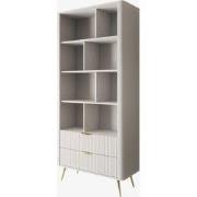 Meubella - Lima - Boekenkast - Wit - 88x38x194 cm