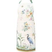 Clayre & Eef Keukenschort 70x85 cm Beige Katoen Tropisch Motief