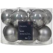 Kerstbal glas d5 cm mgrs ass 12st kerst