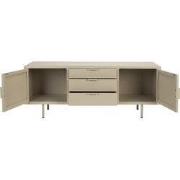 Dressoir Beige - 3-Lades - 140x40x55cm - Kos
