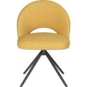Eetkamerstoel Geel - Metaal Zwart - Mick
