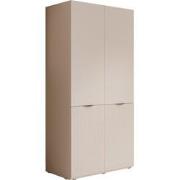 Meubella - Kledingkast Shelton - Beige - 101 cm