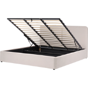 ARBOIS - Bed met opbergruimte - Beige - 180 x 200 cm - Polyester