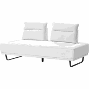 FAXEN - Driezitsbank - Wit - Polyester