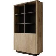 Meubella - Taywan - Boekenkast - Eiken - 113x38x190 cm