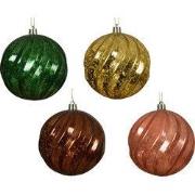 Kerstballen kunststof d10 cm a4