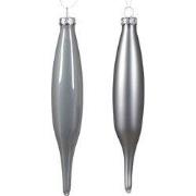 Ijspegel glas d3h15 cm mgrs ass 6st kerst