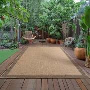 Timber Solid Buitenkleed – Indoor & Outdoor, Jute-Look Vloerkleed, Wee...