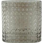 Vase - Ribble - Glass - Brown - 18x9,5x17,5cm
