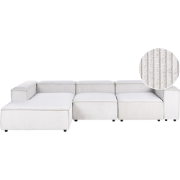 ARDAL - Vierzitsbank - Off-white - Rechtszijdig - Corduroy