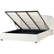 BERNAY - Bed opbergruimte  - Gebroken wit - 180 x 200 cm - Polyester